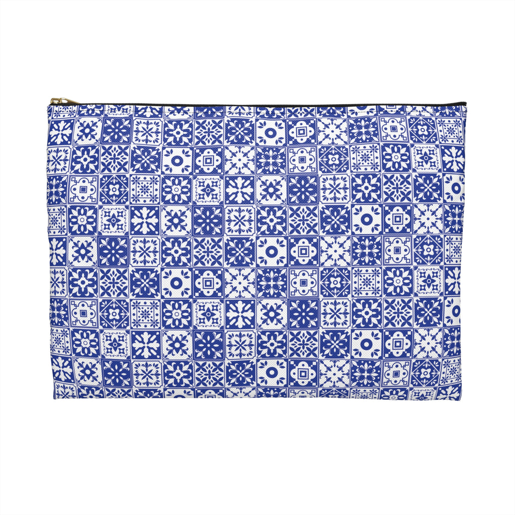 Mediterraneo Mosaic - Blue - Accessory Pouch - Perfect for Adventurers & Travelers
