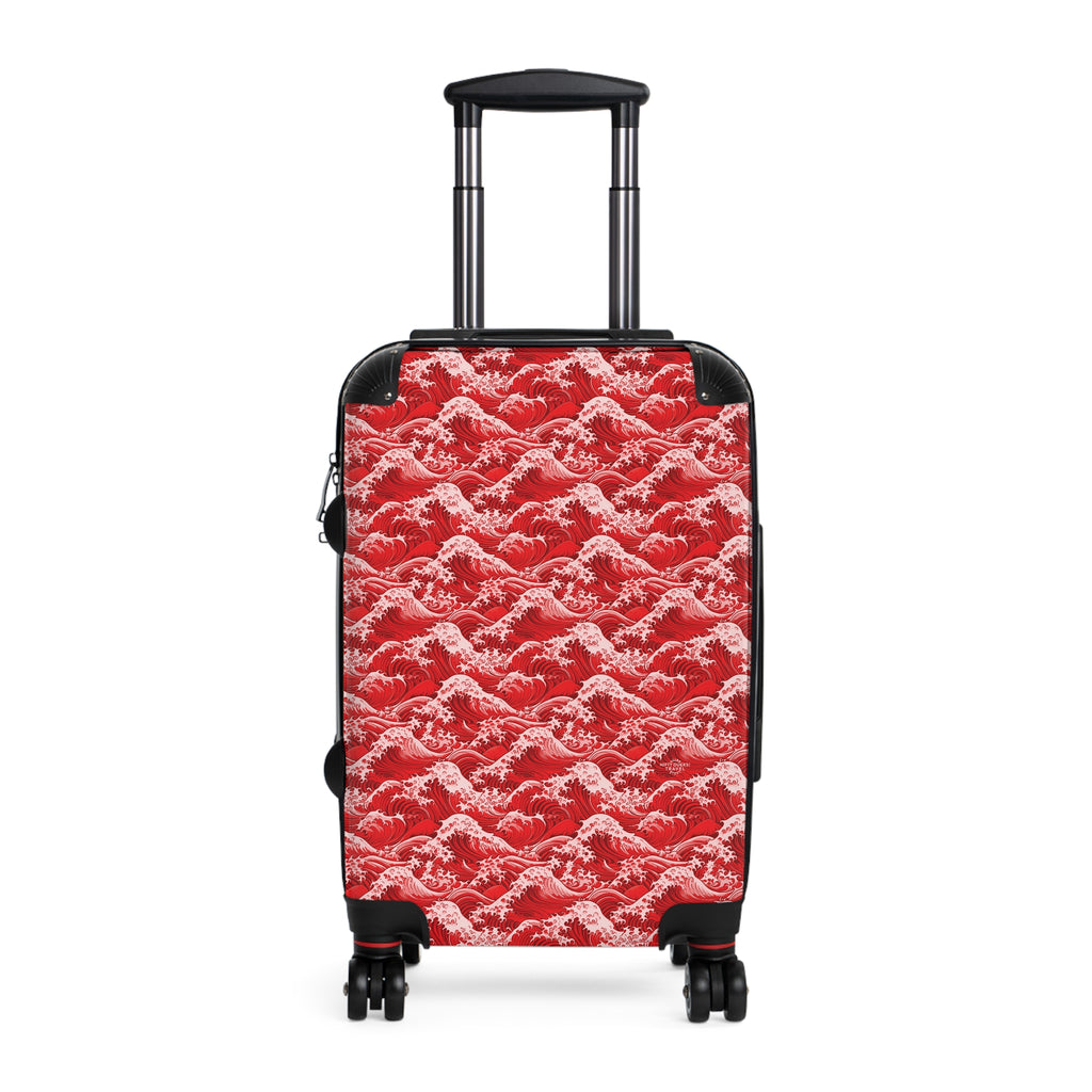 Tempest Tides - Red - Suitcase - Stylish Luggage for Adventurers