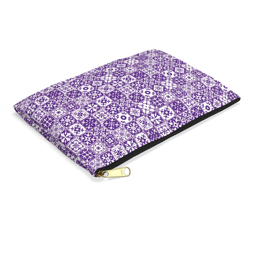 Mediterraneo Mosaic - Purple - Accessory Pouch - Perfect for Adventurers & Travelers