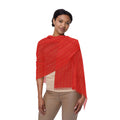 Dimetra - Scarlet - Gold - Scarf - Lightweight Shawl, Perfect for Outdoor Events, Mothers Day Gift