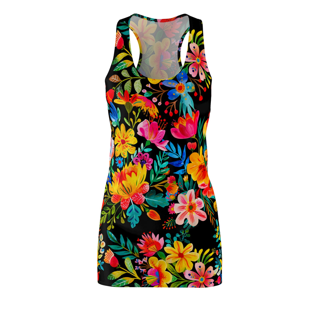 Cocktail Time - Black - Racerback Dress for Summer Fun, Beach Wear, Vacation Style, Party Outfit, Ladies Sundress