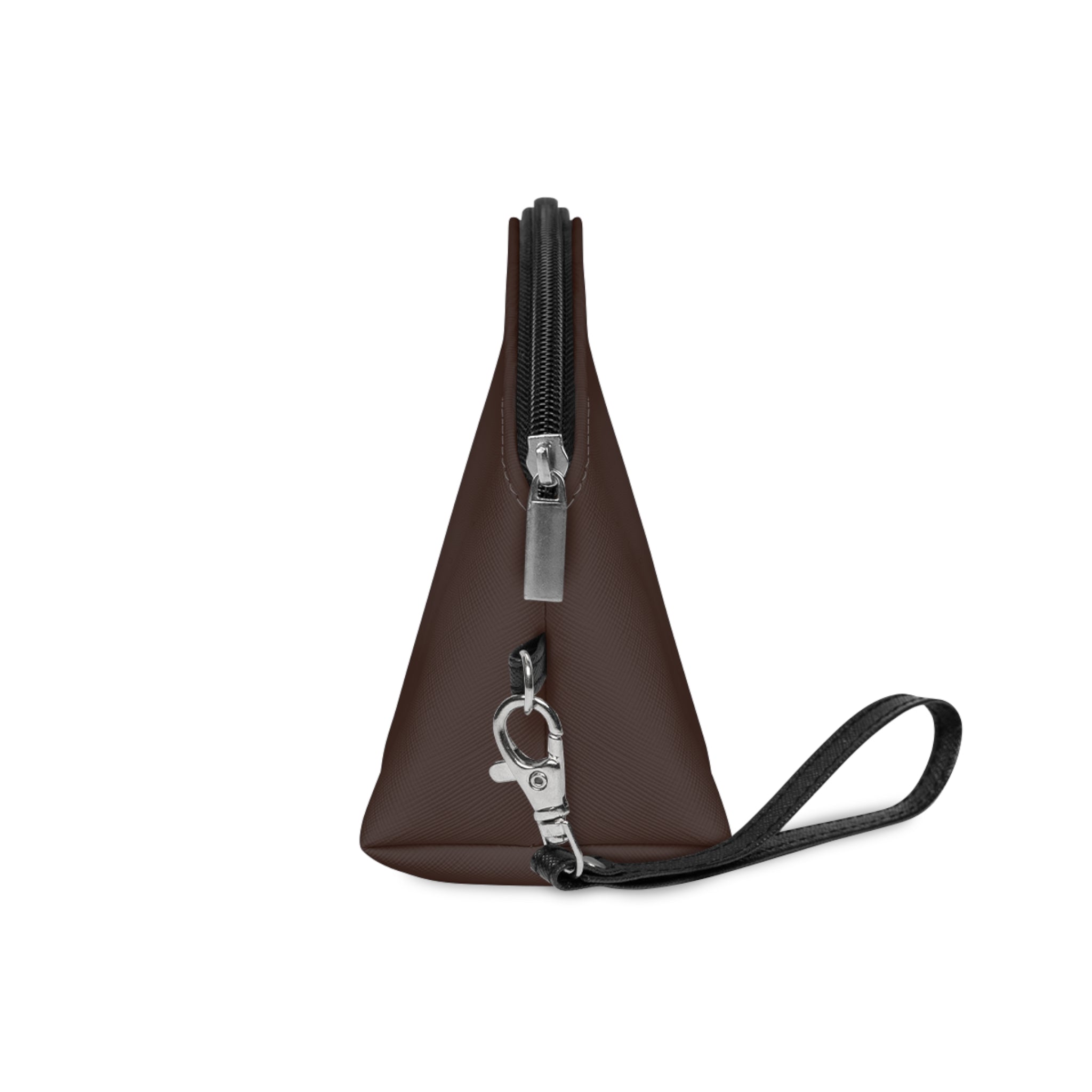 Nifty Ducks Travel Logo - Makeup Bag - Fun & Functional Travel Accessory - Espresso