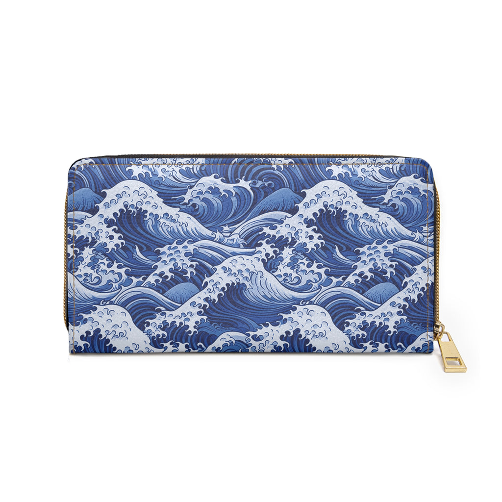 Tempest Tides - Blue - Zipper Wallet - Travel Accessories
