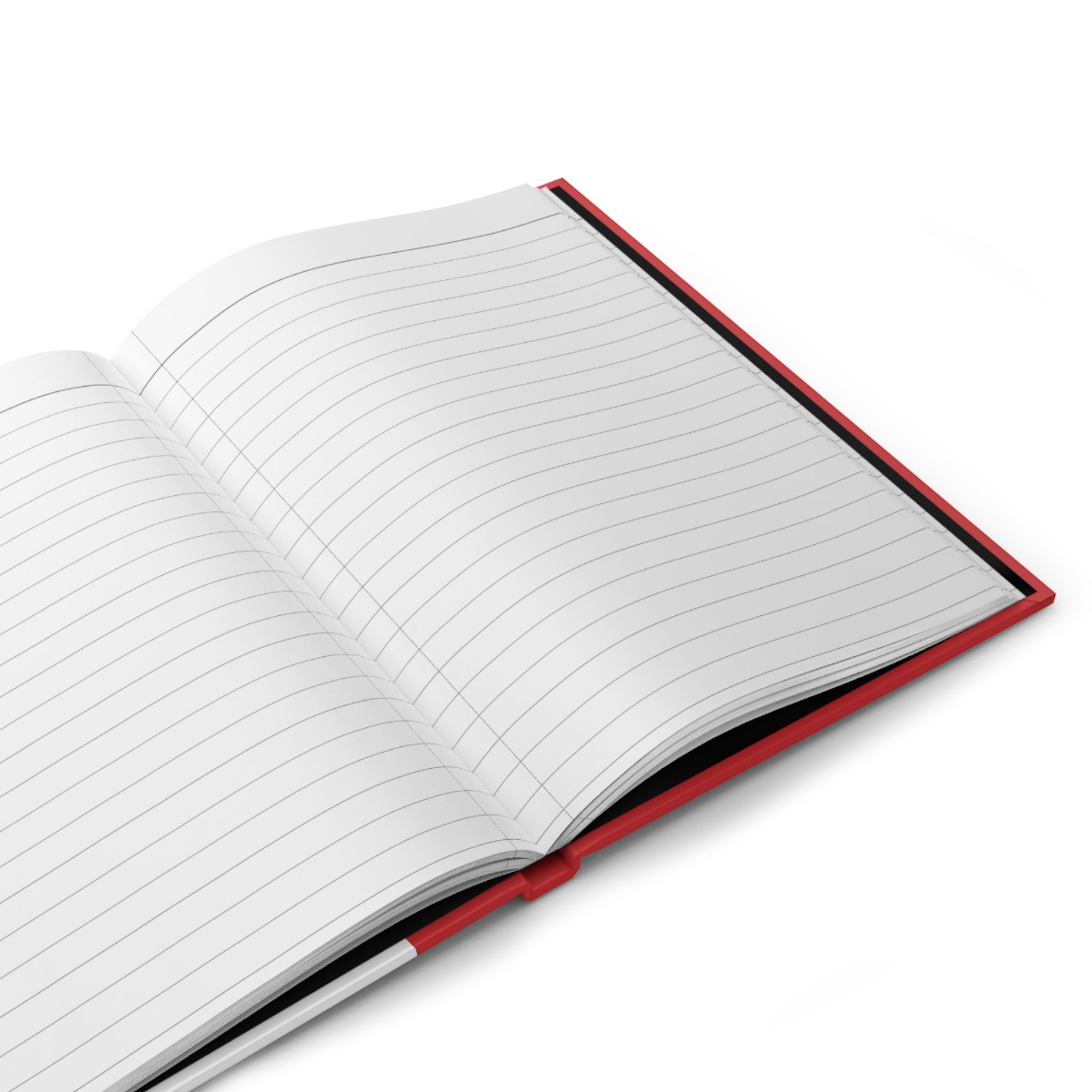 Traveling Ducks - Nifty Ducks Travel Logo - Scarlet - Hardcover Journal - Matte Finish