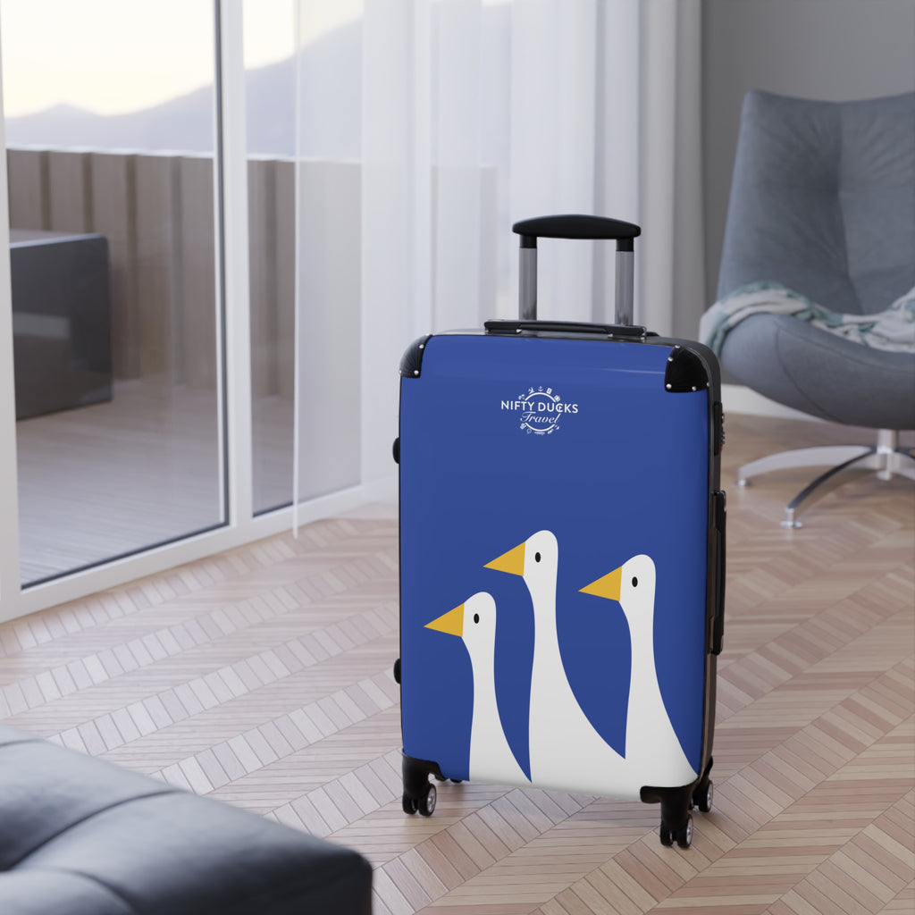 Traveling Ducks - Stylish Luggage for Adventurers - Blue