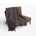 Solaris - Midnight Mallard - Gold - Cozy Arctic Fleece Blanket - Festive Holiday Throw