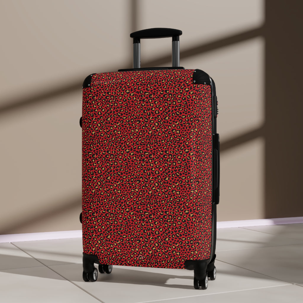 Spicy Kitty - Scarlet - Leopard Print - Suitcase - Stylish Luggage for Adventurers