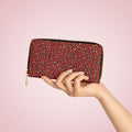 Spicy Kitty - Scarlet - Leopard Print - Zipper Wallet - Travel Accessories