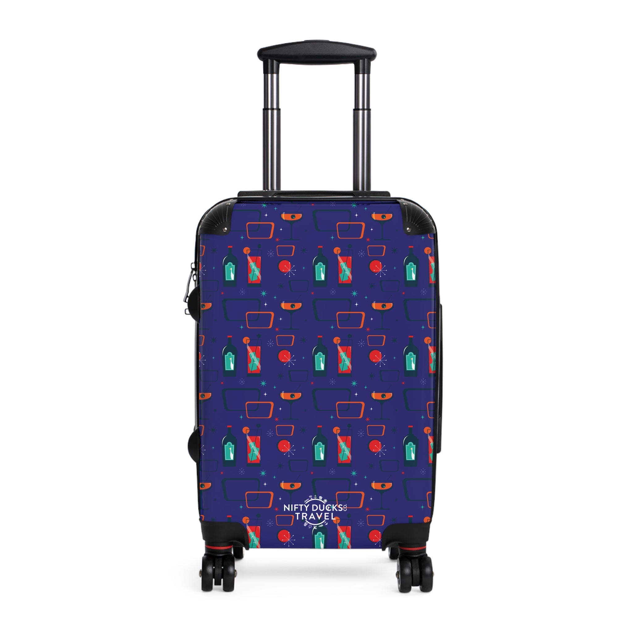 Cocktail Time - Blue - Suitcase - Stylish Luggage for Adventurers