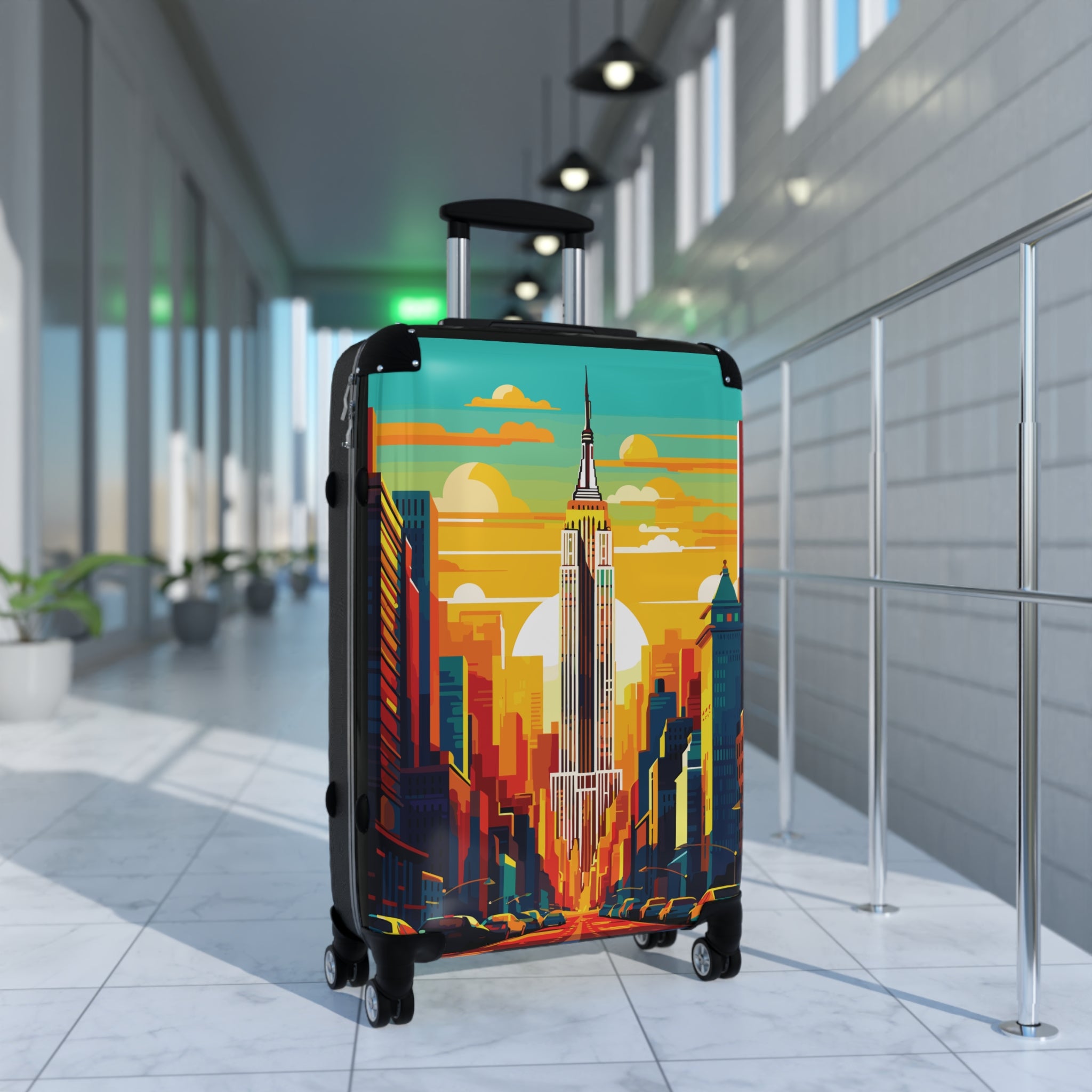 Cities and Landmarks - New York City - Black - Stylish Luggage for Adventurers