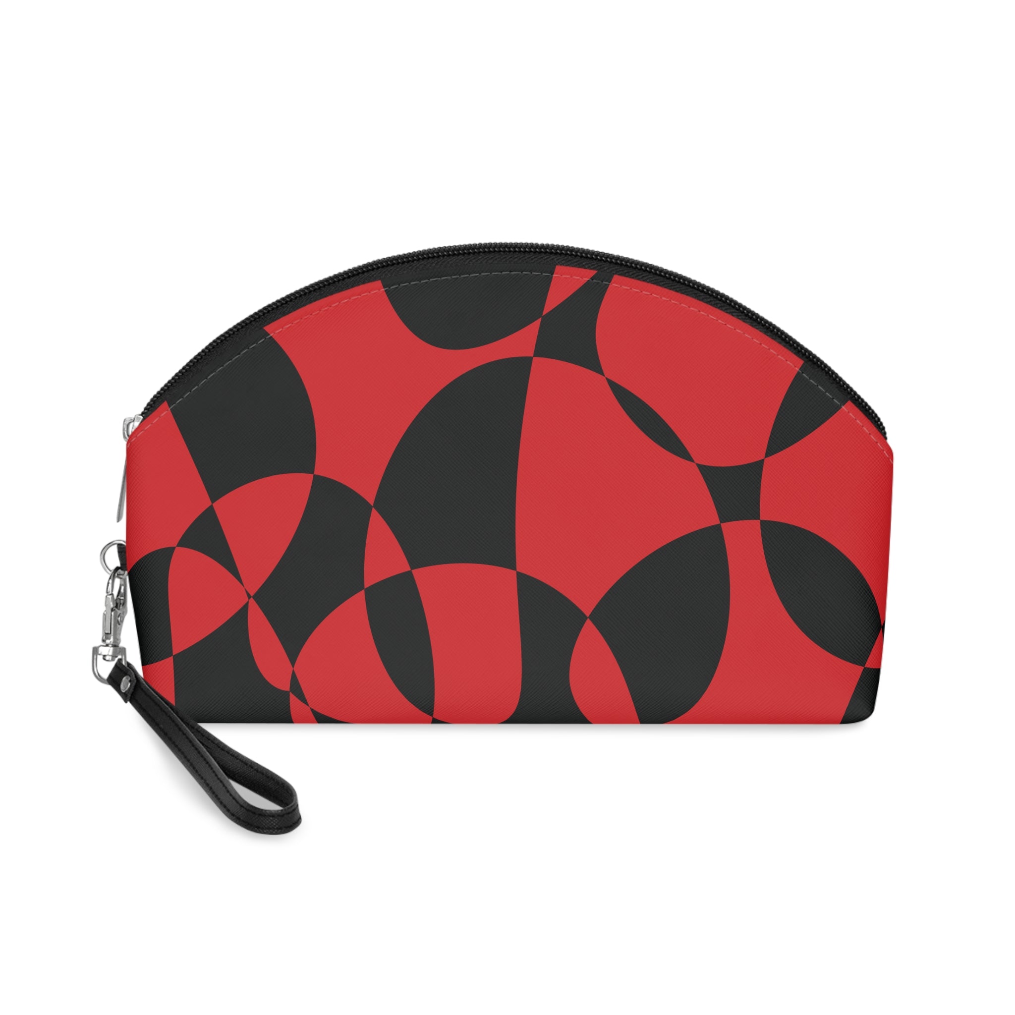 Scarlet Symphony - Black - Mid Century design - Makeup Bag - Fun & Functional Travel Accessory