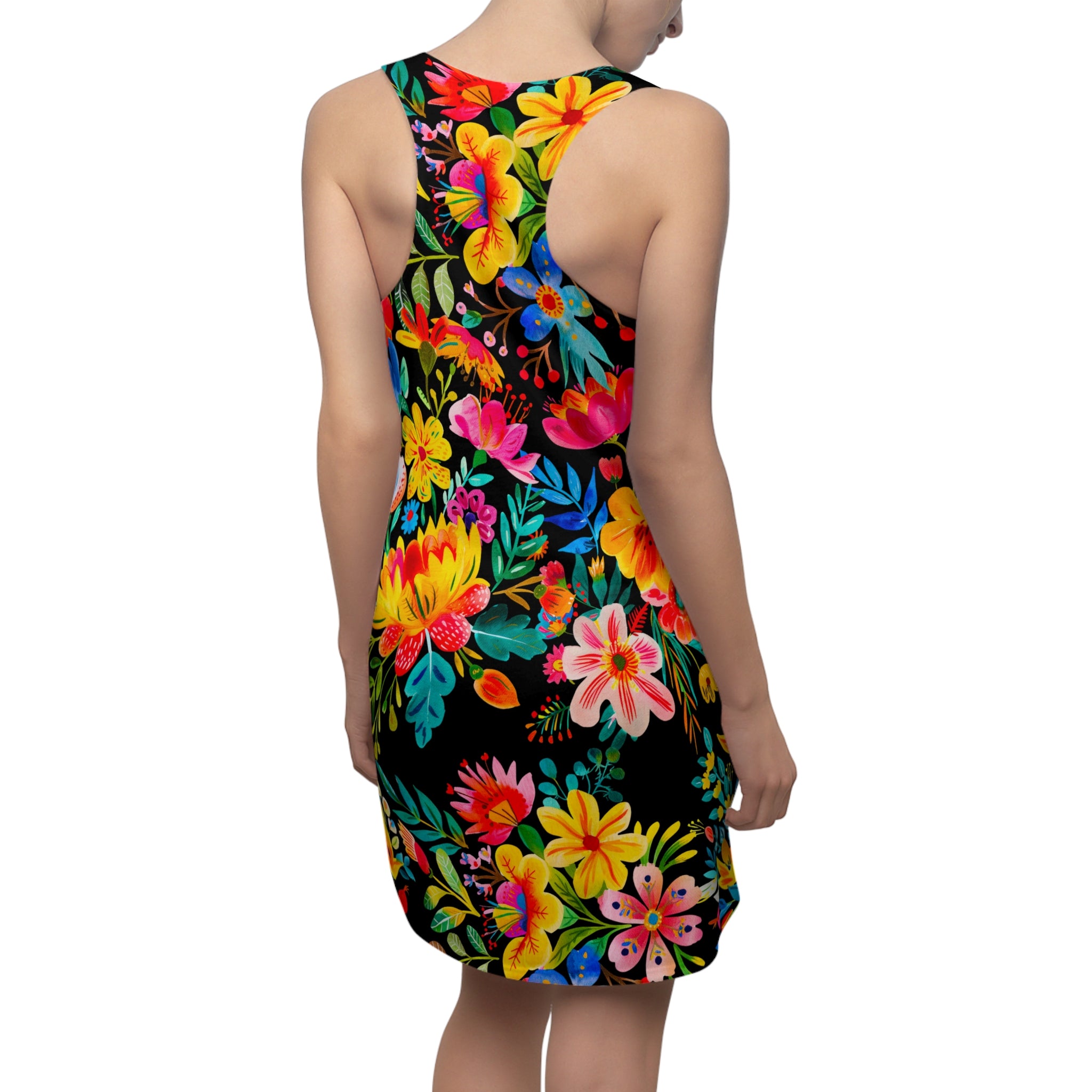 Cocktail Time - Black - Racerback Dress for Summer Fun, Beach Wear, Vacation Style, Party Outfit, Ladies Sundress