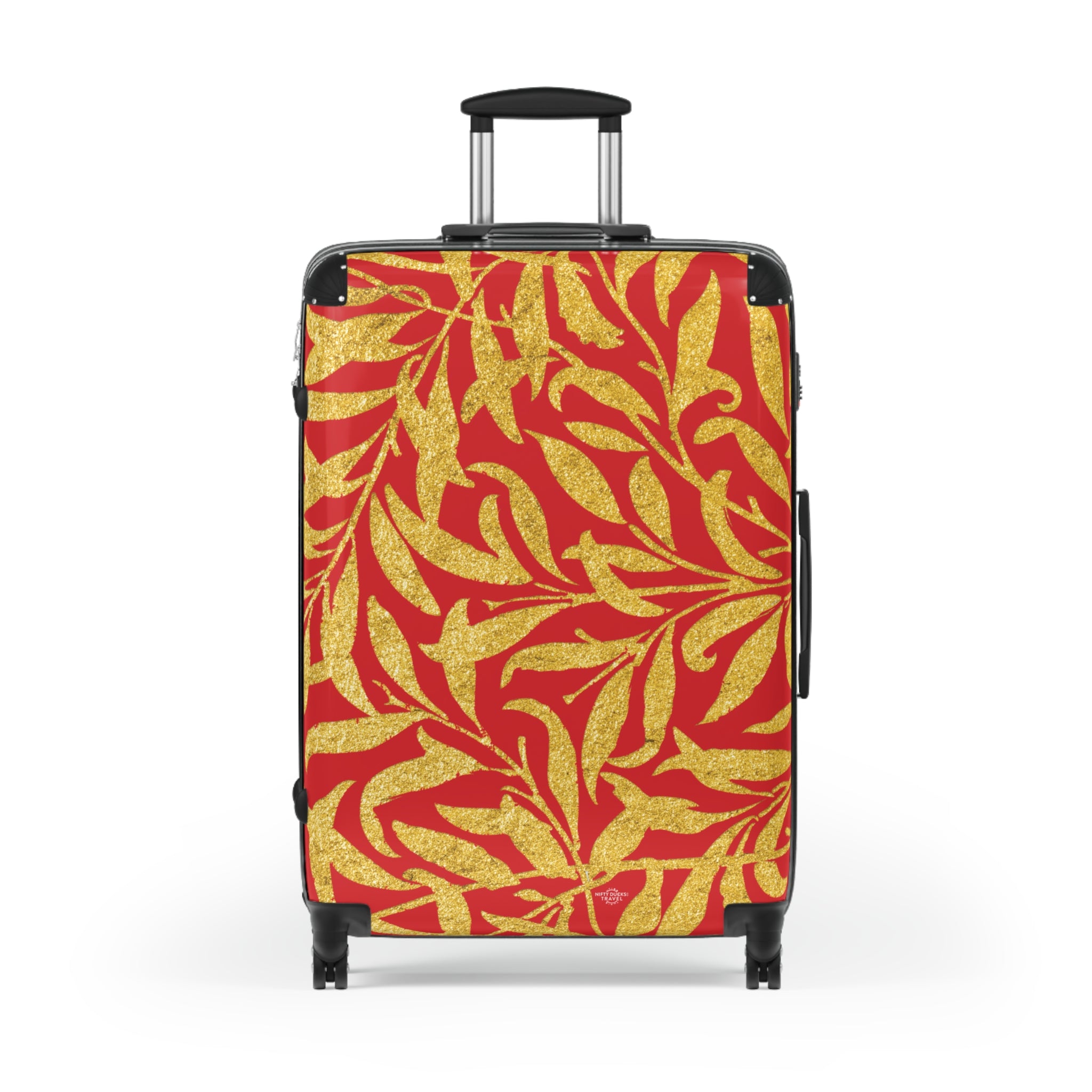Gold Leaves - Scarlet - Suitcase - Stylish Luggage for Adventurers