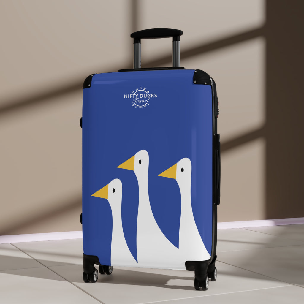 Traveling Ducks - Stylish Luggage for Adventurers - Blue