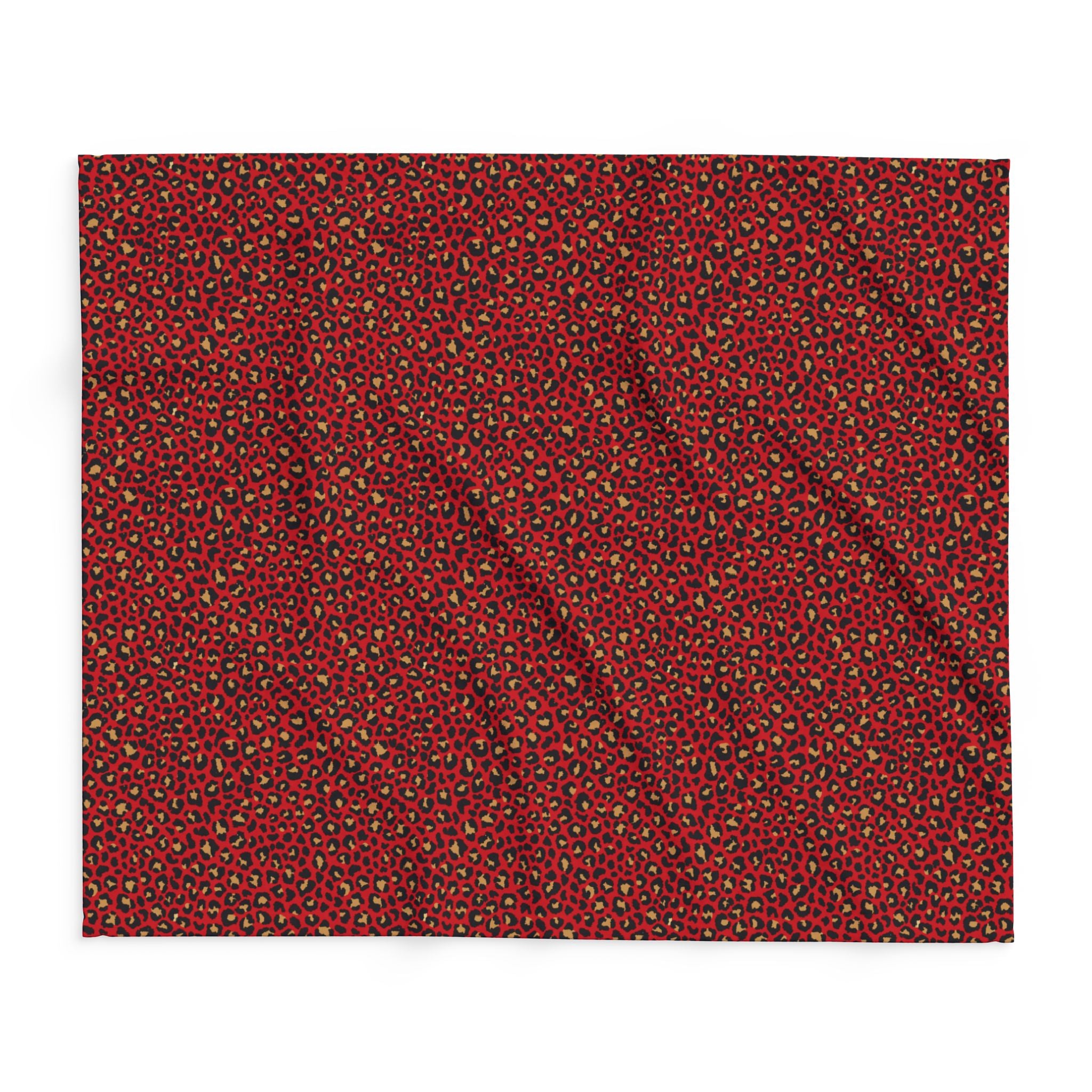 Spicy Kitty - Scarlet - Cozy Arctic Fleece Blanket - Festive Holiday Throw