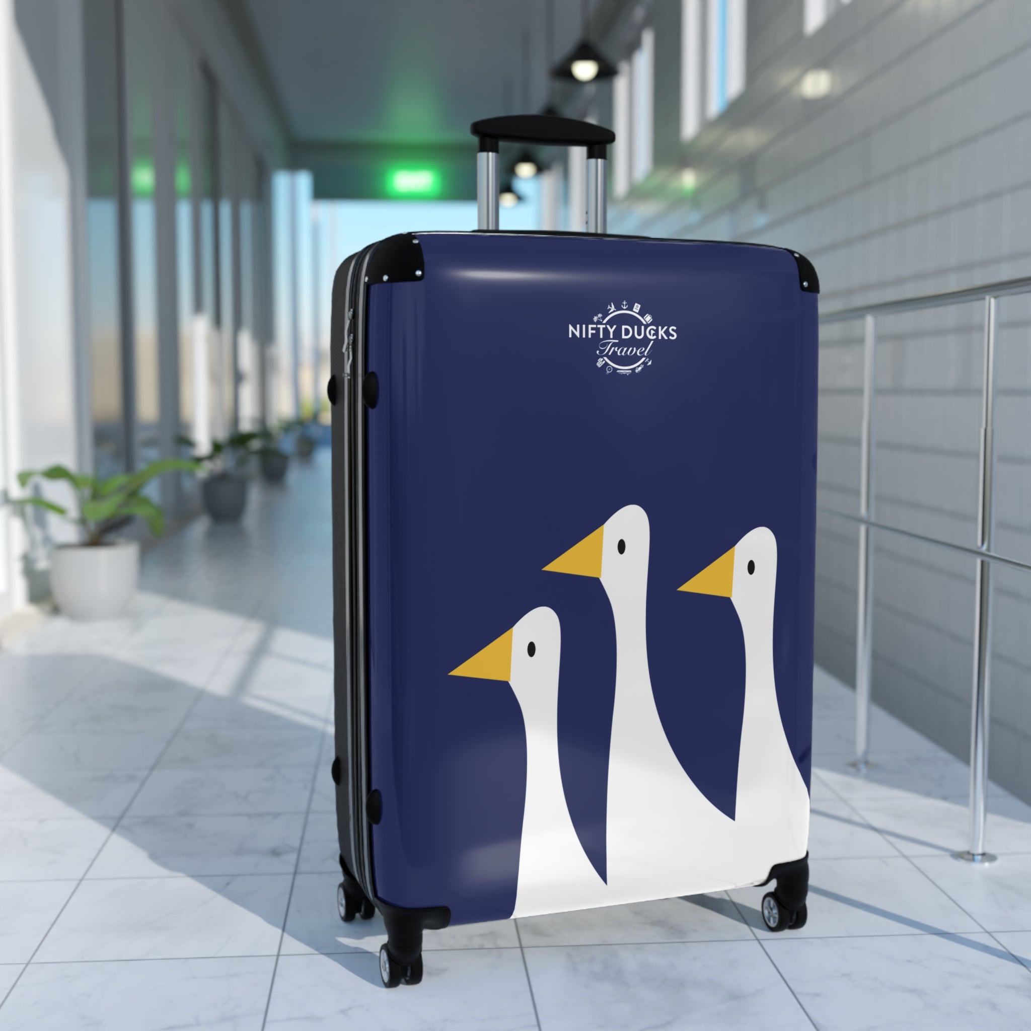 Traveling Ducks - Midnight Mallard - Stylish Luggage for Adventurers