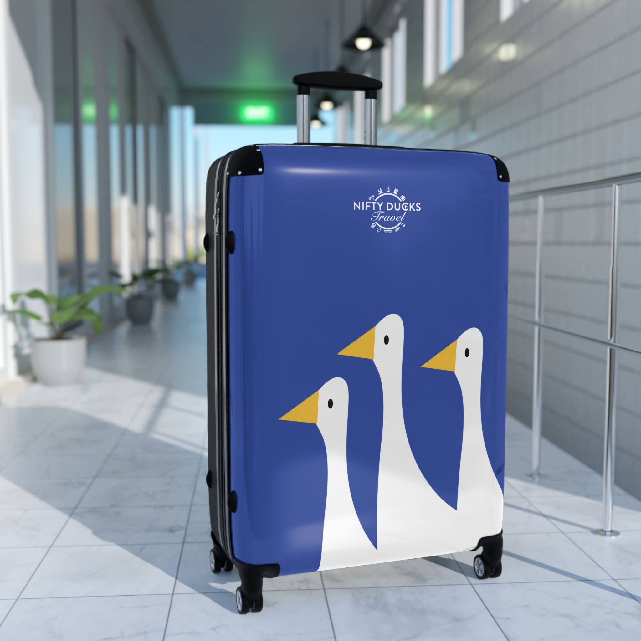 Traveling Ducks - Stylish Luggage for Adventurers - Blue