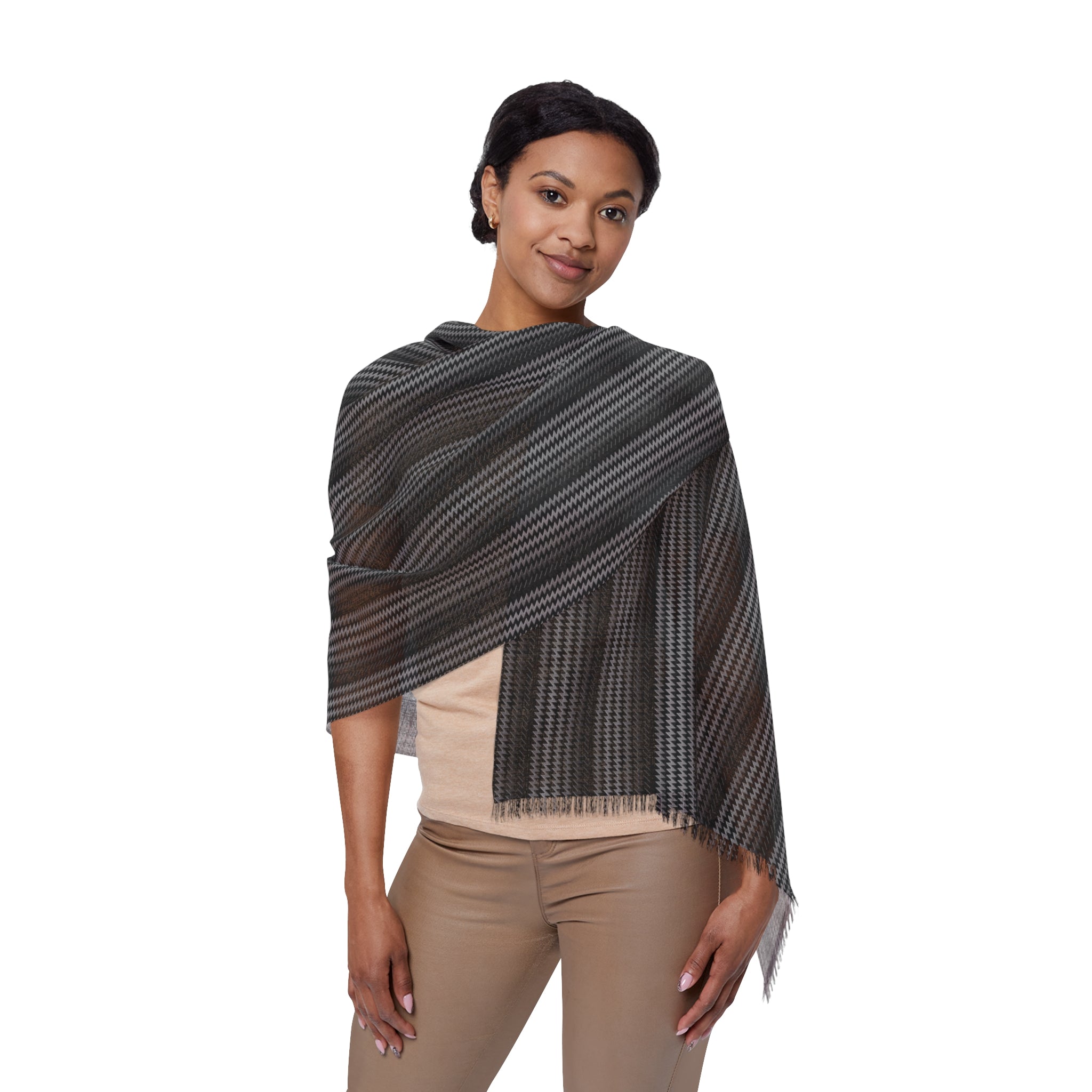 Kinetra - Black - Black - Scarf - Lightweight Shawl, Perfect for Outdoor Events, Mothers Day Gift