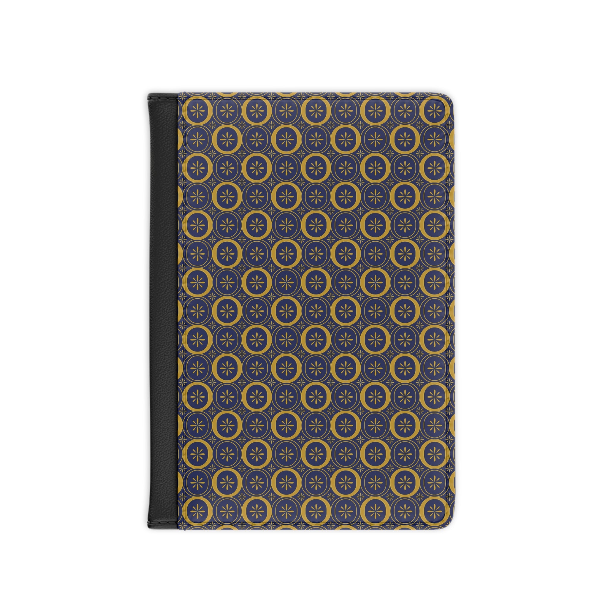 Solaris - Midnight Mallard - Gold - Passport Cover | Travel Accessory, Gift for Jet setters, Unique Travel Journal, Vacation Must-Have, Gift for Travelers