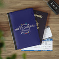 Nifty Ducks Co Travel Logo - Ultramarine - Passport Cover | Travel Accessory, Gift for Jet setters, Unique Travel Journal, Vacation Must-Have, Gift for Travelers