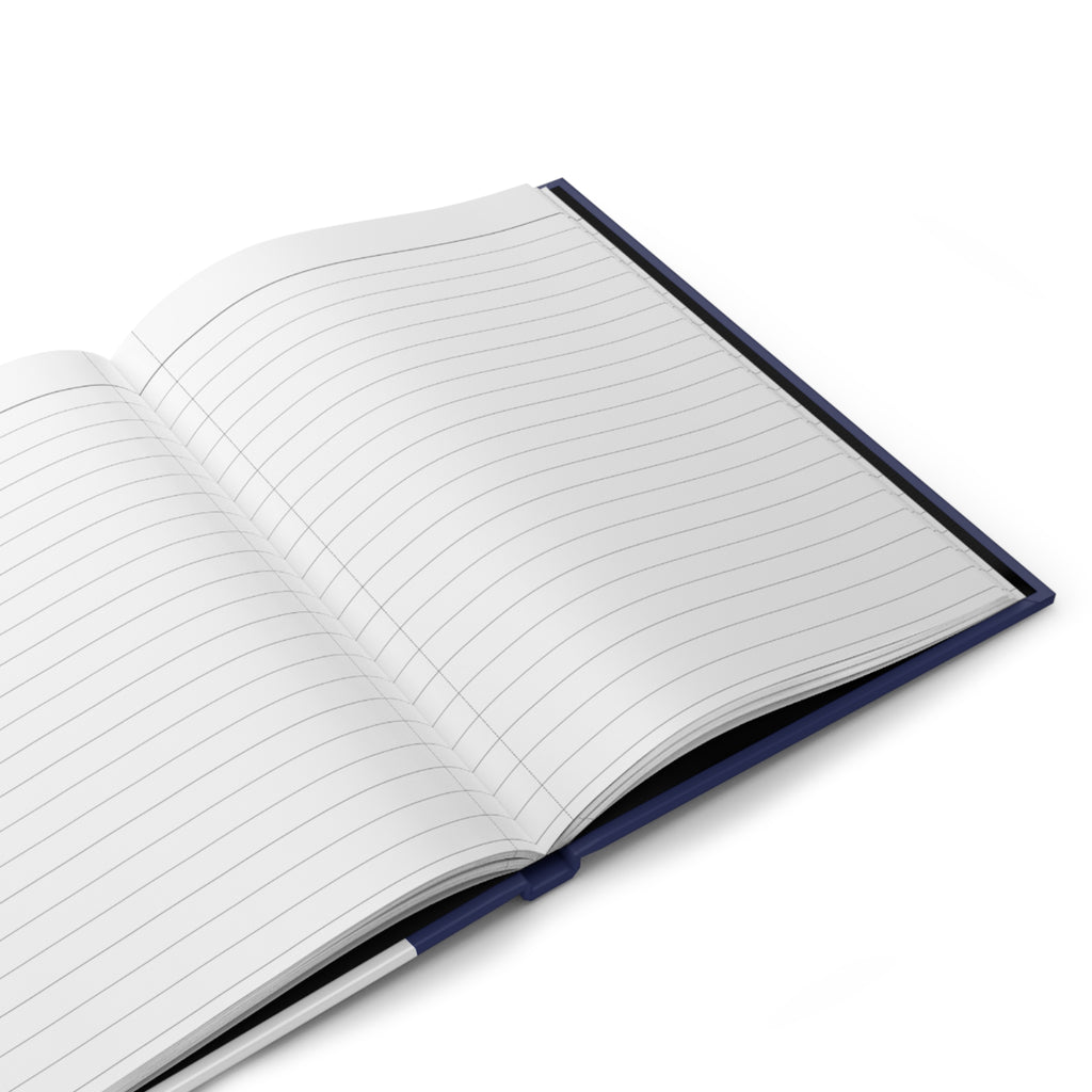 Traveling Ducks - Nifty Ducks Travel Logo - Royal Blue - Hardcover Journal - Matte Finish