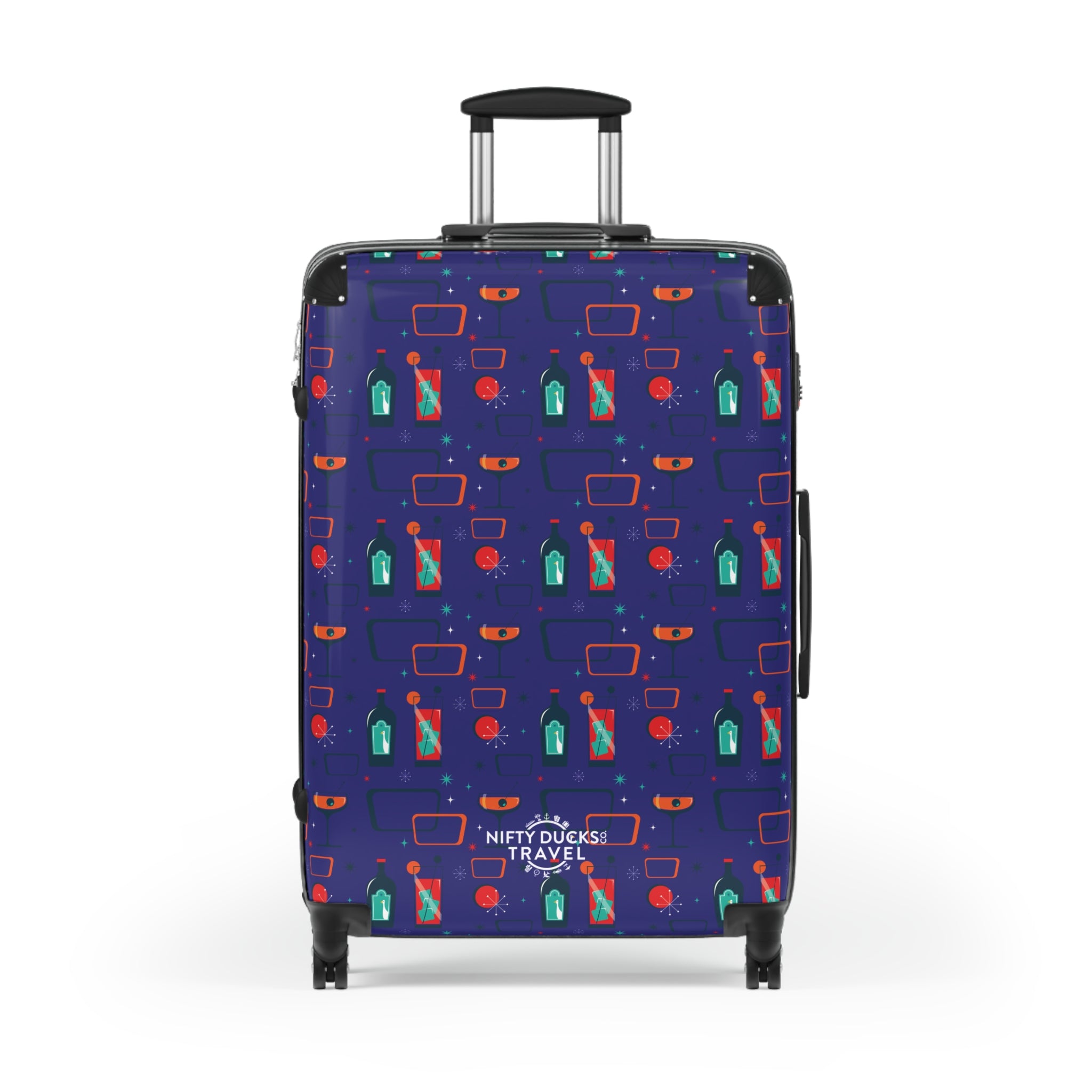 Cocktail Time - Blue - Suitcase - Stylish Luggage for Adventurers