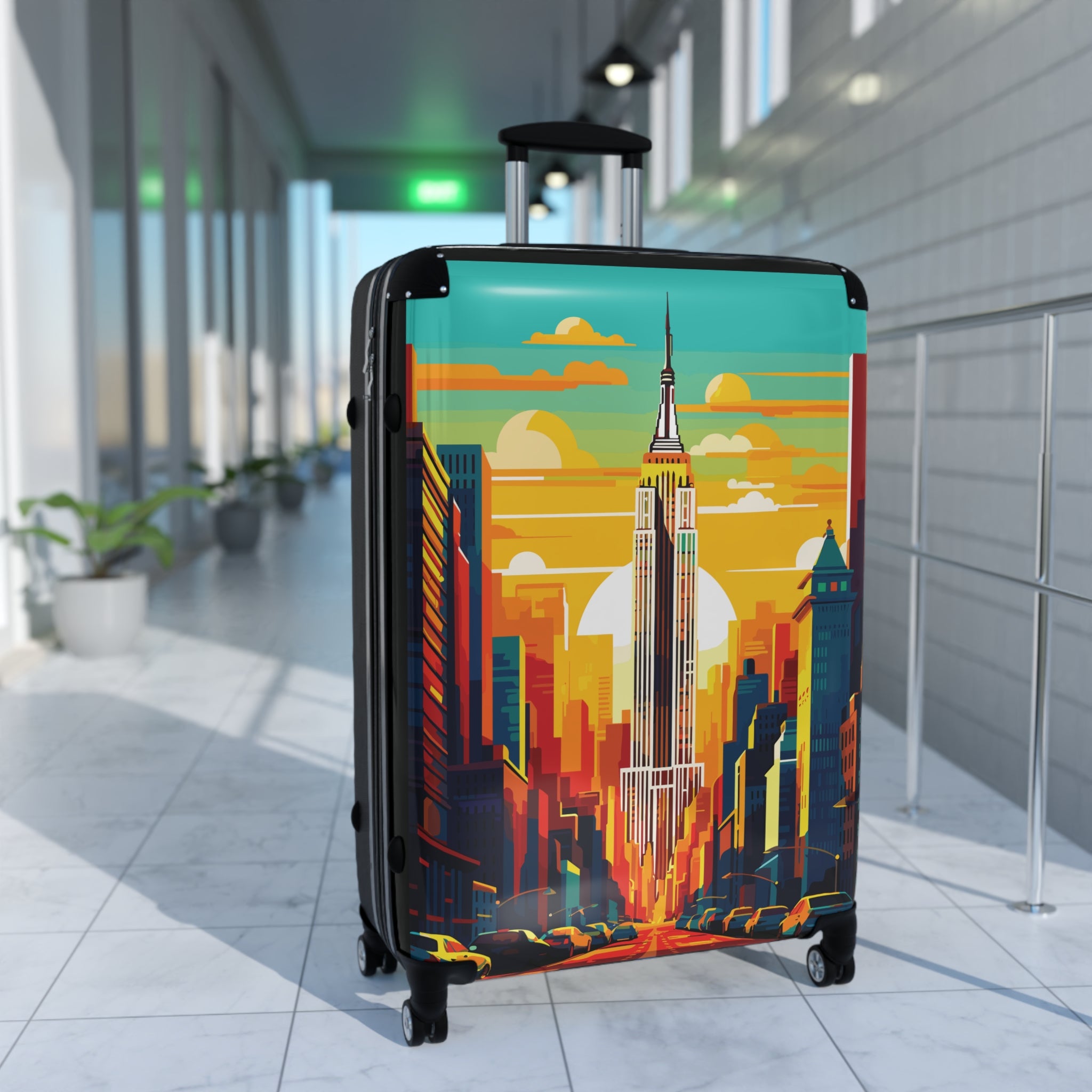 Cities and Landmarks - New York City - Black - Stylish Luggage for Adventurers
