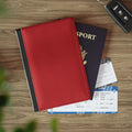 Scarlet Waves - Scarlet - Passport Cover | Travel Accessory, Gift for Jet setters, Unique Travel Journal, Vacation Must-Have, Gift for Travelers