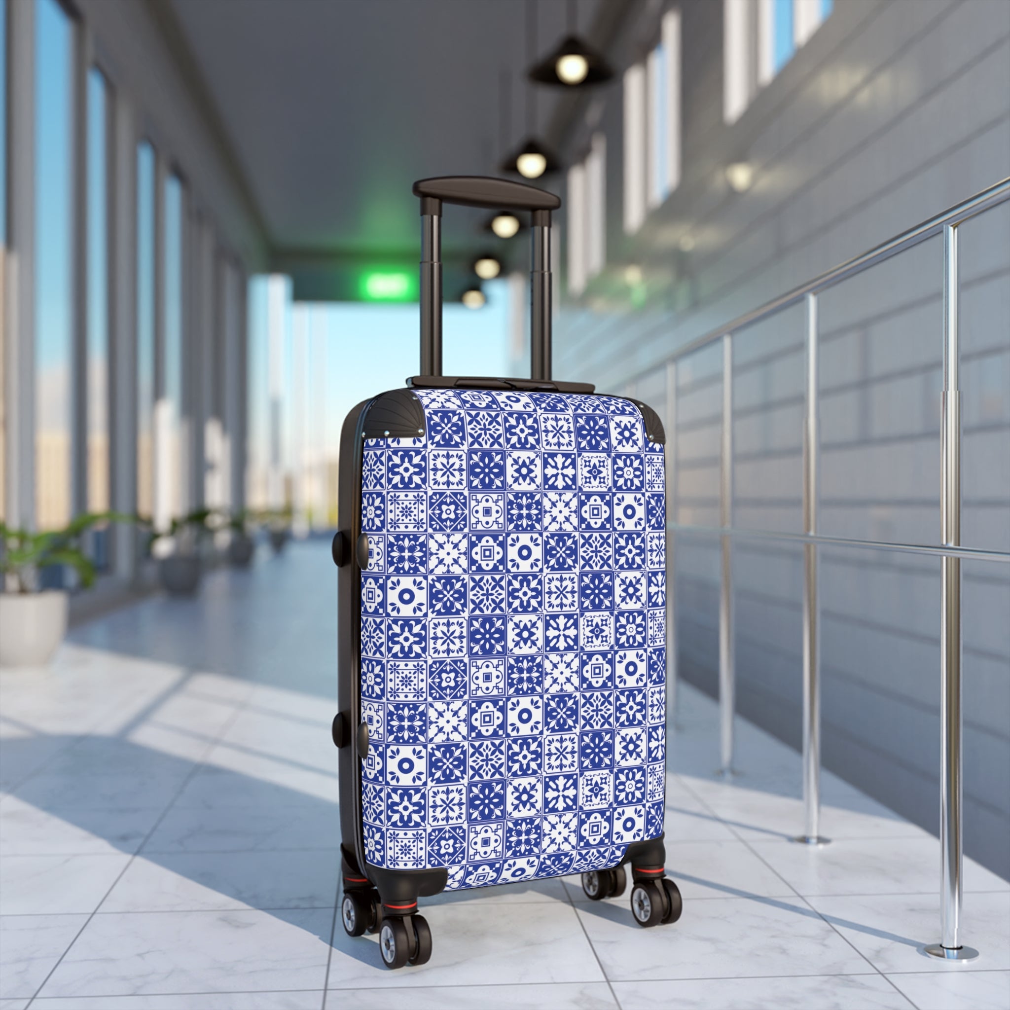 Mediterraneo Mosaic - Blue - Suitcase - Stylish Luggage for Adventurers