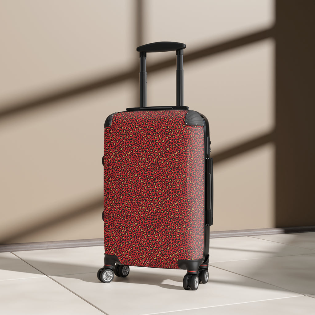 Spicy Kitty - Scarlet - Leopard Print - Suitcase - Stylish Luggage for Adventurers