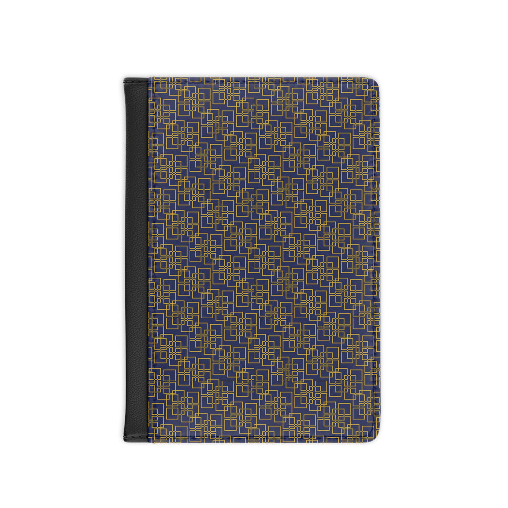 Linea Moda - Midnight Mallard - Gold - Passport Cover | Travel Accessory, Gift for Jet setters, Unique Travel Journal, Vacation Must-Have, Gift for Travelers