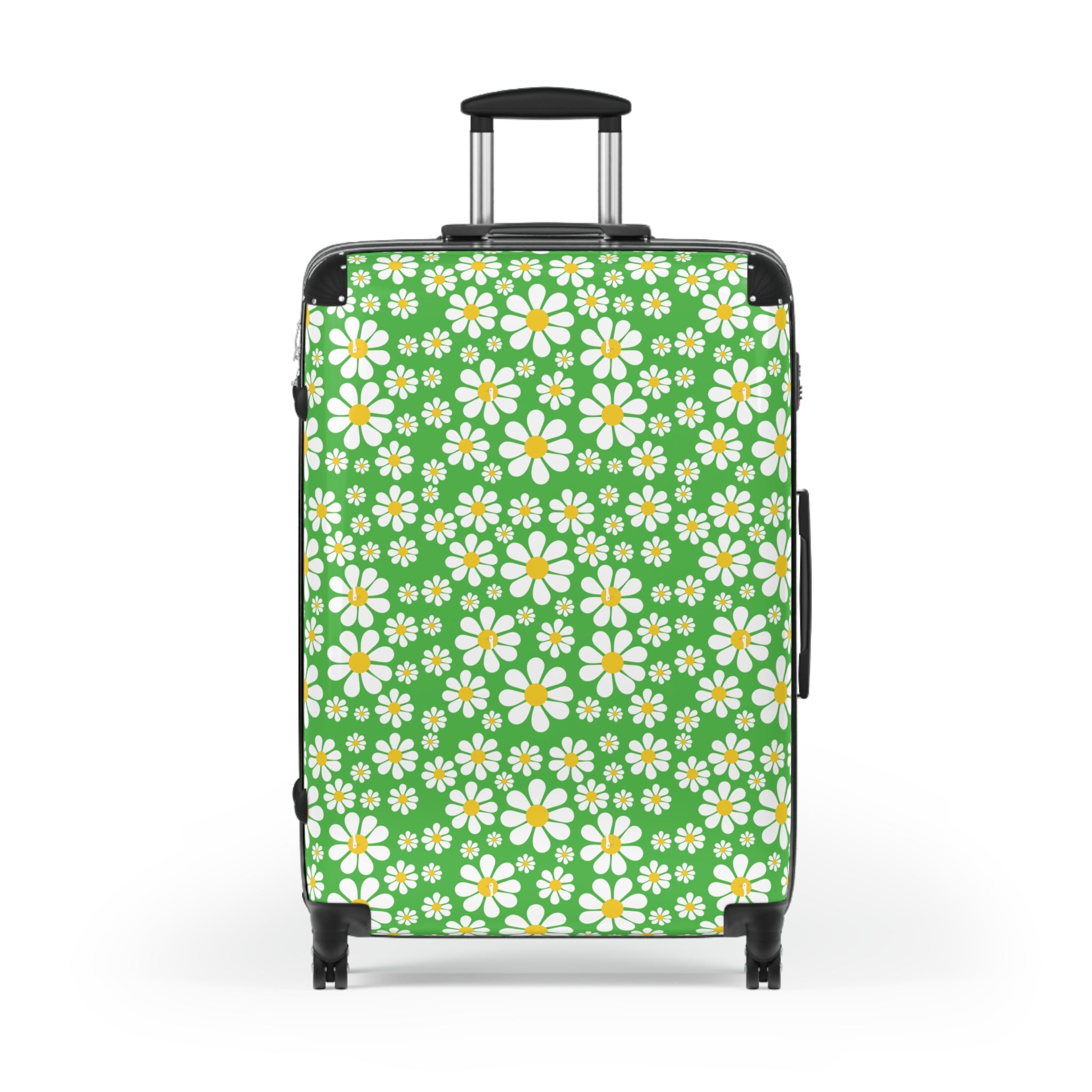 Ducks in Daisies - Lime Green - Suitcase - Stylish Luggage for Adventurers