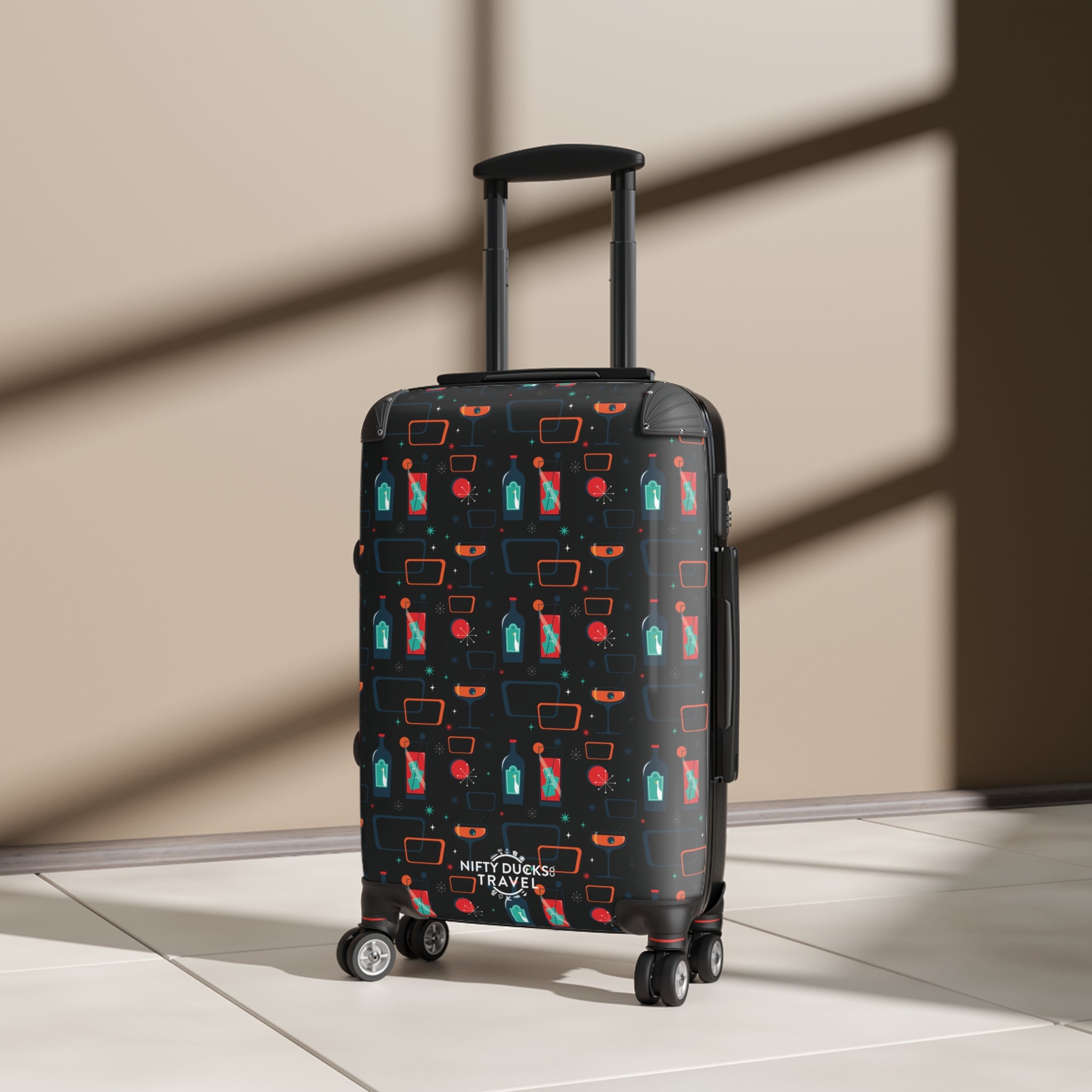 Cocktail Time - Black - Suitcase - Stylish Luggage for Adventurers