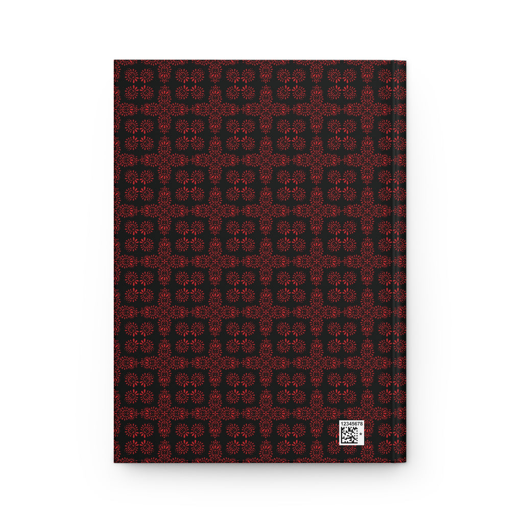 Symmetra - Red - Black - Hardcover Journal - Matte Finish