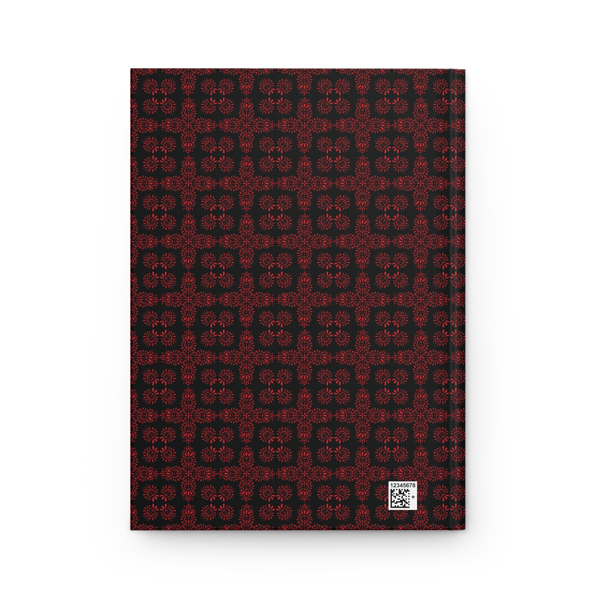 Symmetra - Red - Black - Hardcover Journal - Matte Finish