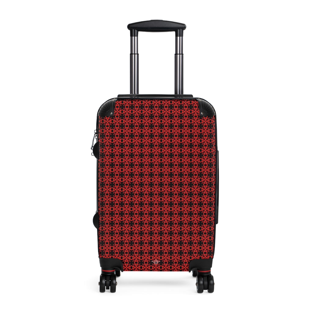 Letter Art - A - Red - Black - Suitcase - Stylish Luggage for Adventurers