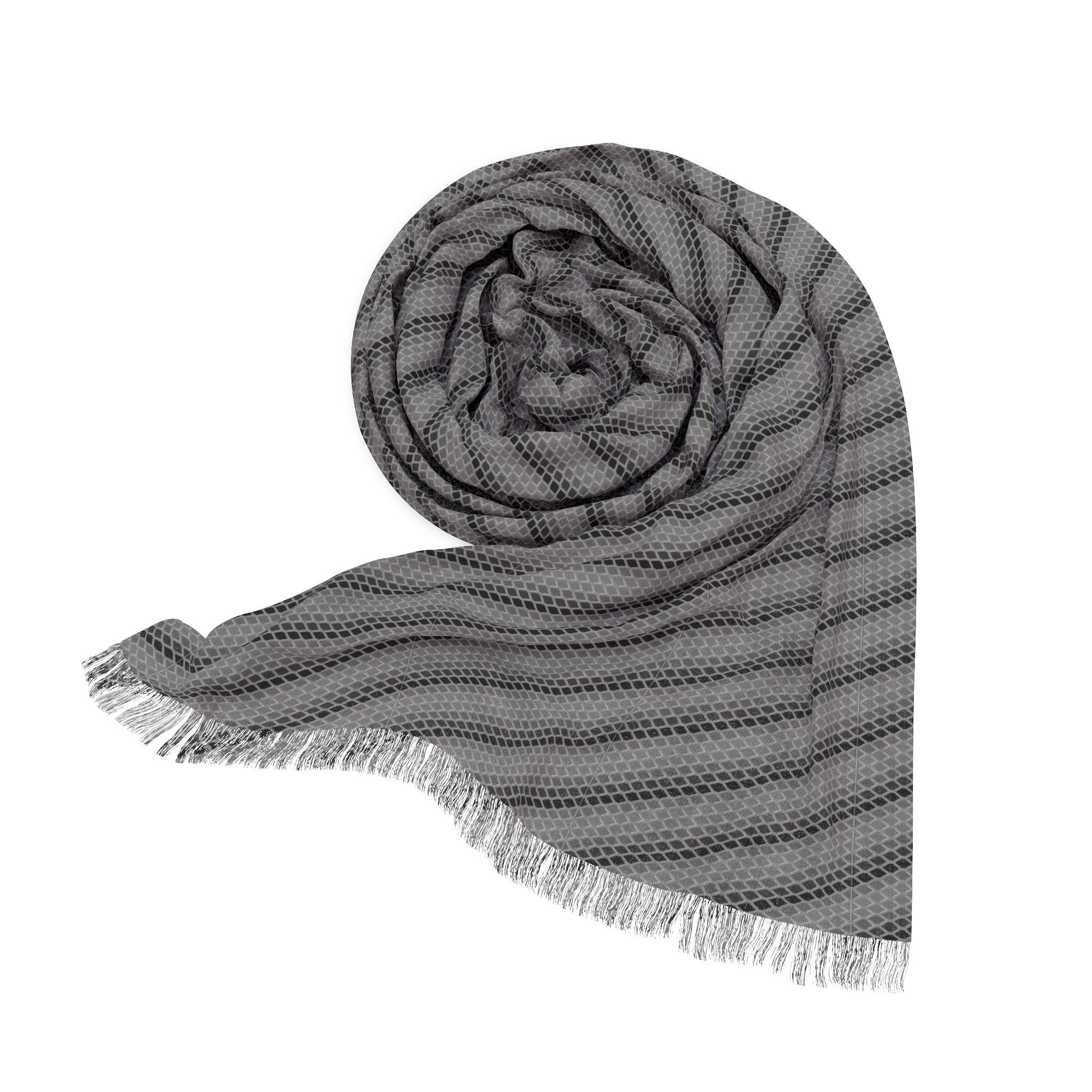 Tessara Noir - Black - Gray - Scarf - Lightweight Shawl, Perfect for Outdoor Events, Mothers Day Gift