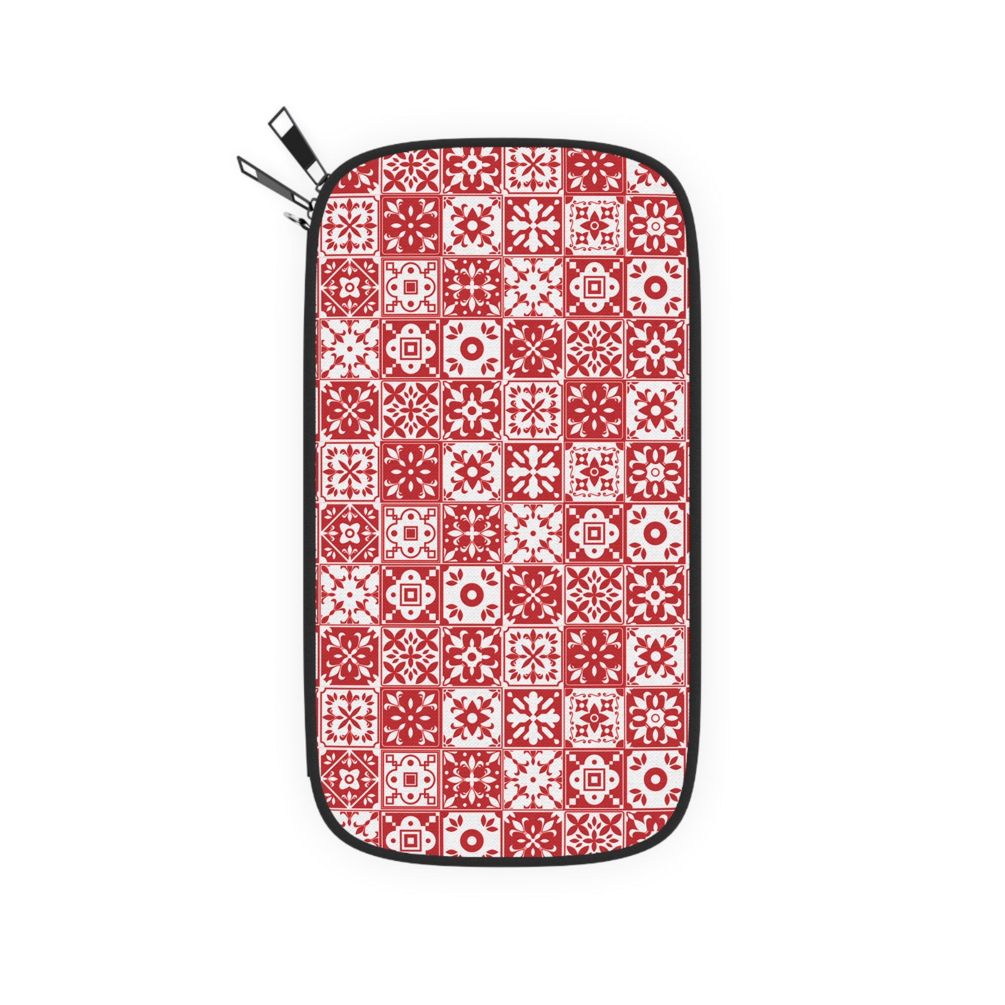 Mediterraneo Mosaic - Red - Passport Wallet - Perfect for Adventurers & Travelers