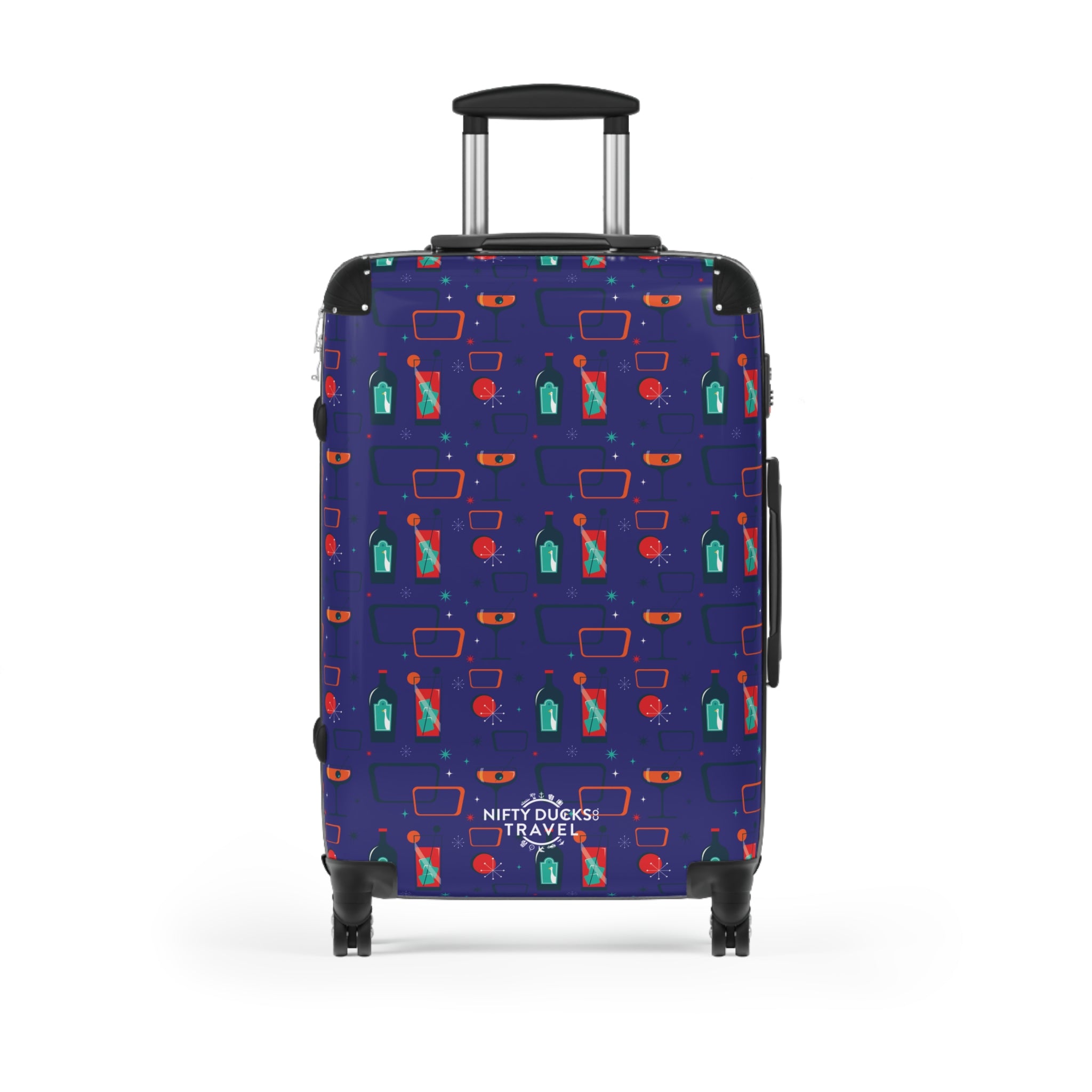 Cocktail Time - Blue - Suitcase - Stylish Luggage for Adventurers