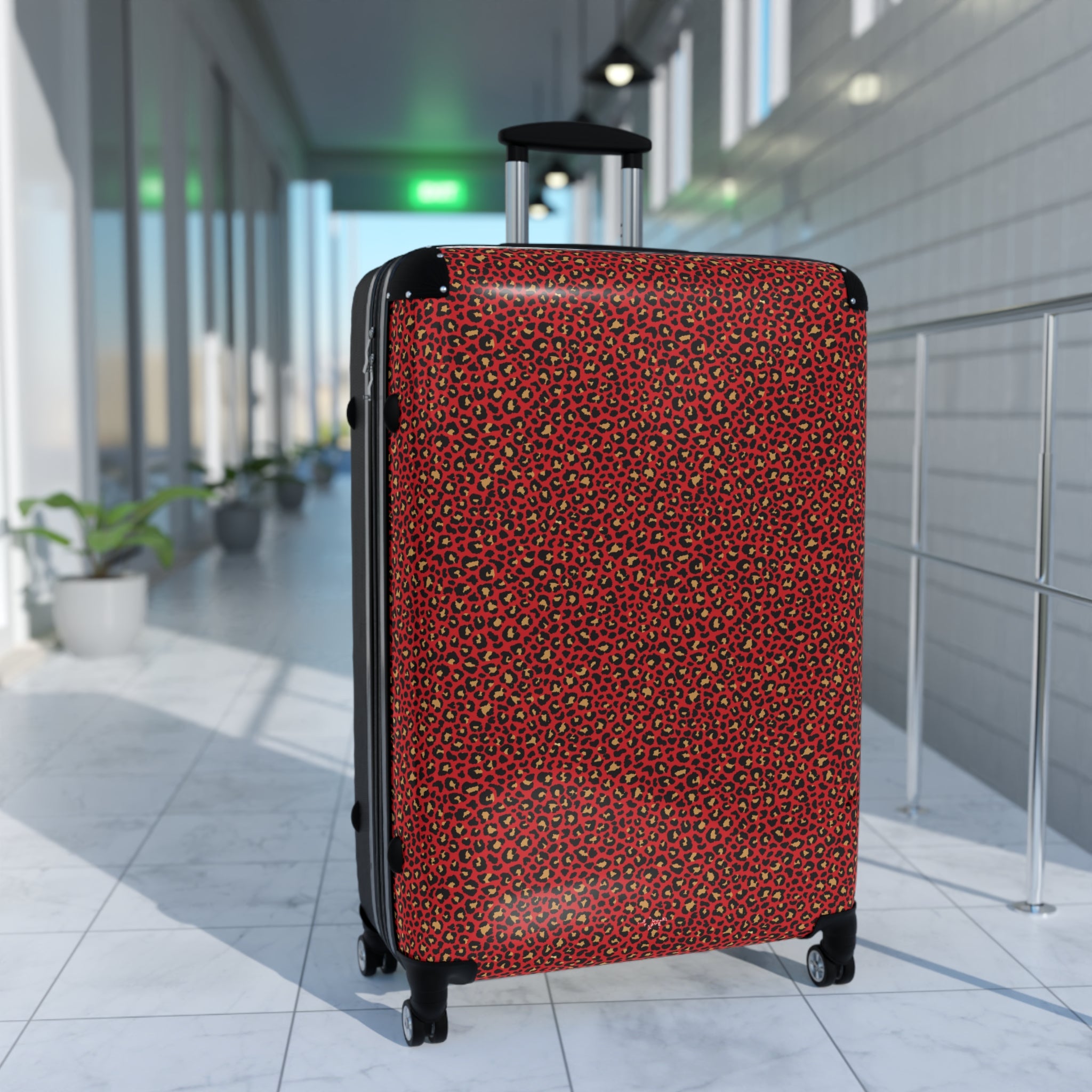 Spicy Kitty - Scarlet - Leopard Print - Suitcase - Stylish Luggage for Adventurers