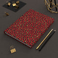 Spicy Kitty - Scarlet - Leopard Print - Hardcover Journal - Matte Finish