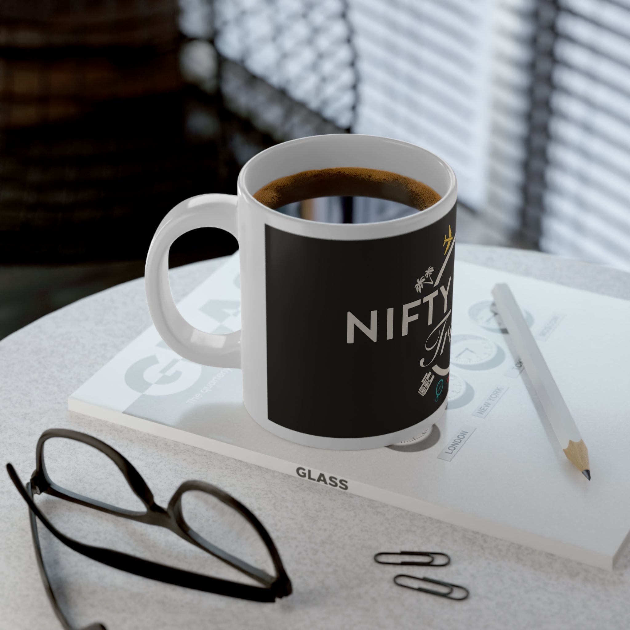 Nifty Ducks Travel Logo Jumbo Mug - 20oz Coffee Cup