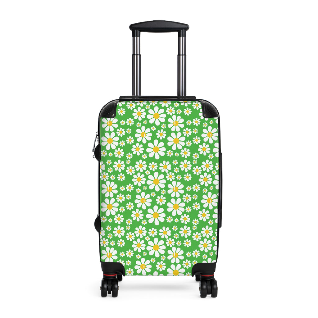 Ducks in Daisies - Lime Green - Suitcase - Stylish Luggage for Adventurers