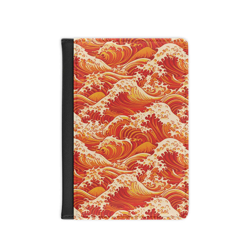 Tempest Tides - Orange - Passport Cover | Travel Accessory, Gift for Jet setters, Unique Travel Journal, Vacation Must-Have, Gift for Travelers