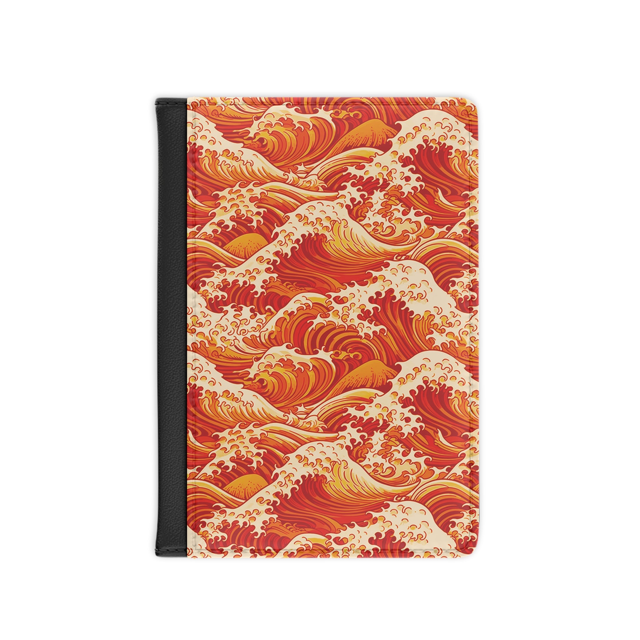 Tempest Tides - Orange - Passport Cover | Travel Accessory, Gift for Jet setters, Unique Travel Journal, Vacation Must-Have, Gift for Travelers