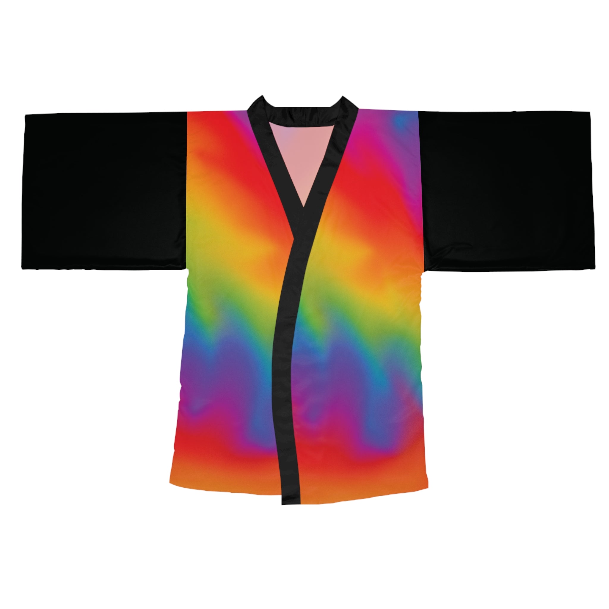 Travel in Technicolor - Long Sleeve Kimono Robe - Chic Loungewear, Spa Outfit, Gift for Her, Inner Peace, Home Comfort