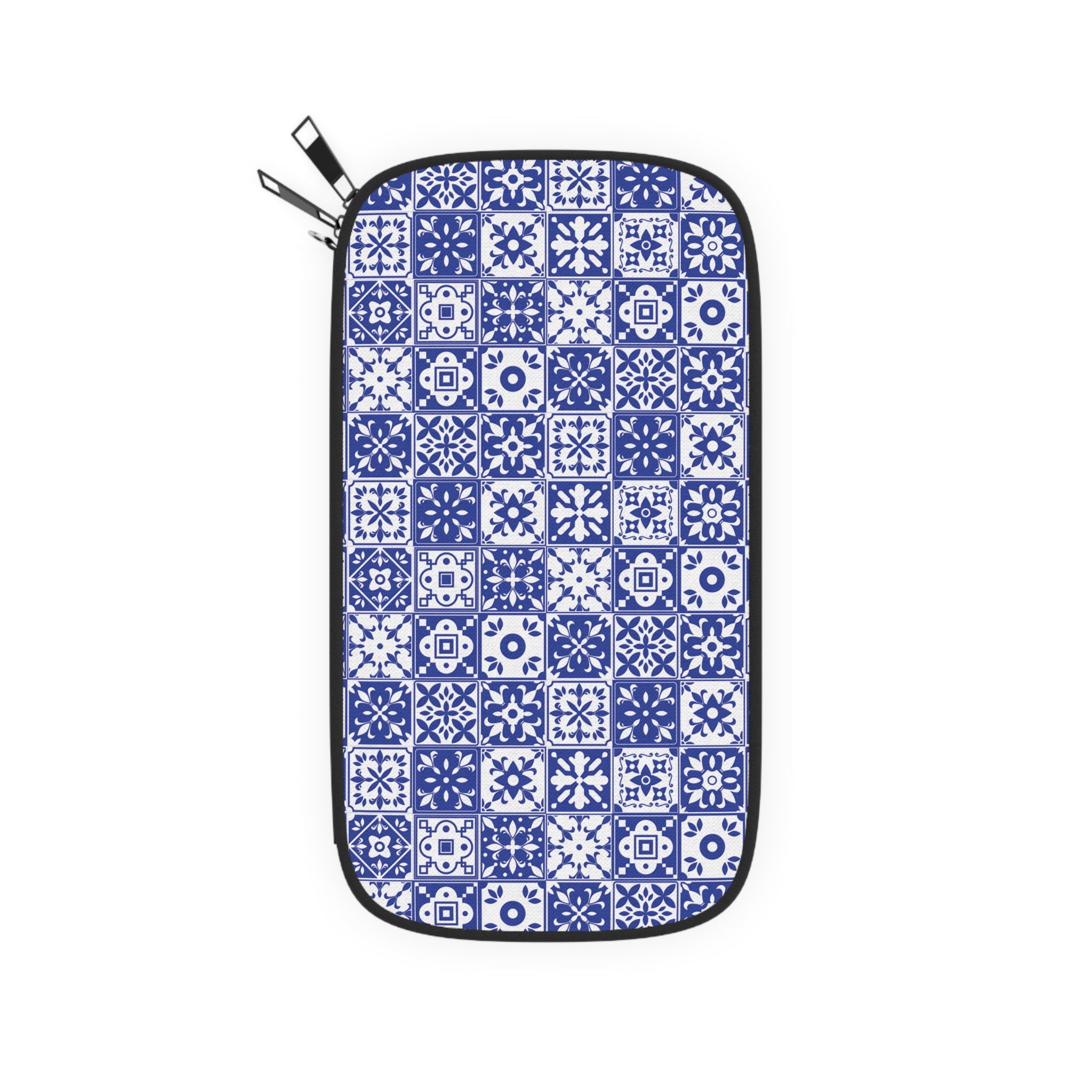 Mediterraneo Mosaic - Blue - Passport Wallet - Perfect for Adventurers & Travelers