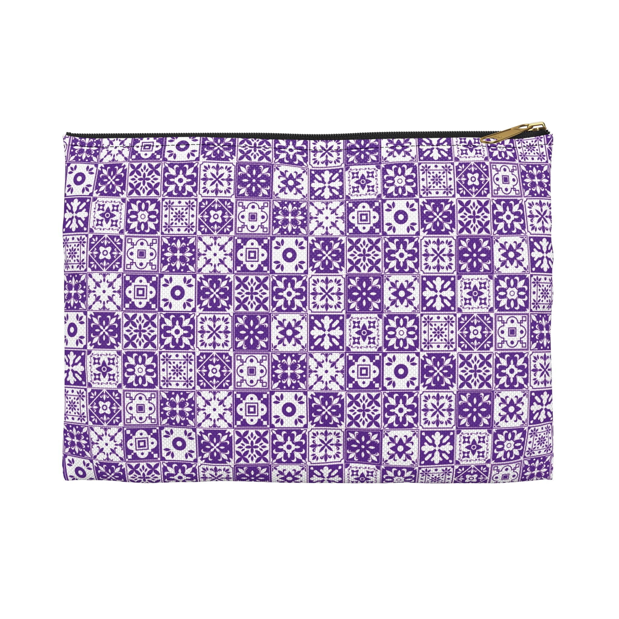 Mediterraneo Mosaic - Purple - Accessory Pouch - Perfect for Adventurers & Travelers