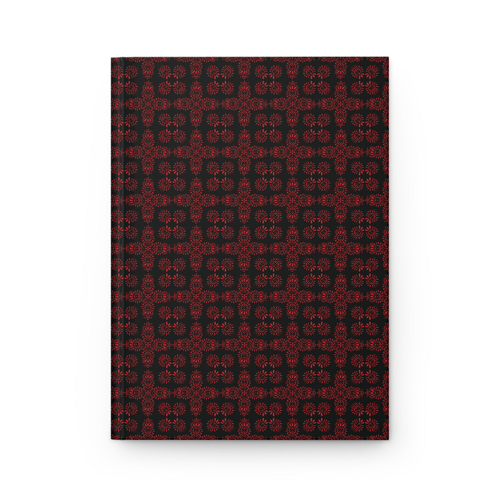 Symmetra - Red - Black - Hardcover Journal - Matte Finish
