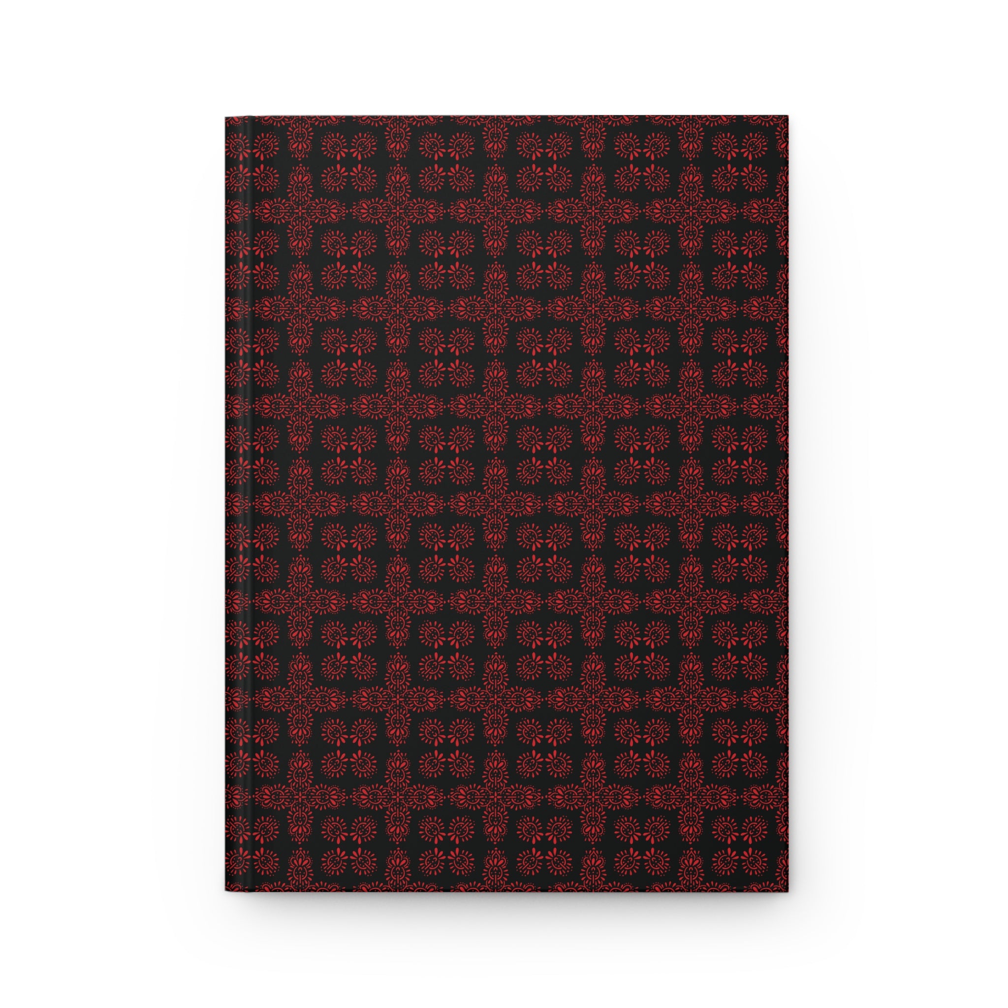 Symmetra - Red - Black - Hardcover Journal - Matte Finish